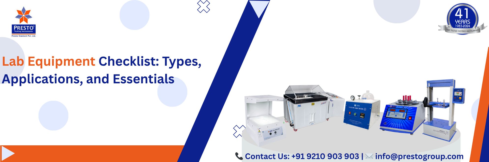 Lab Equipment Checklist: Types, Applications, and Essentials